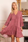 Robe Tunique Imprimé Tweed
